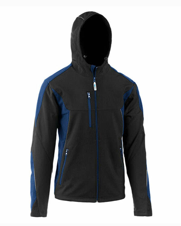 31800B - GIUBBINO SOFTSHELL MERCURY BLU/NERO