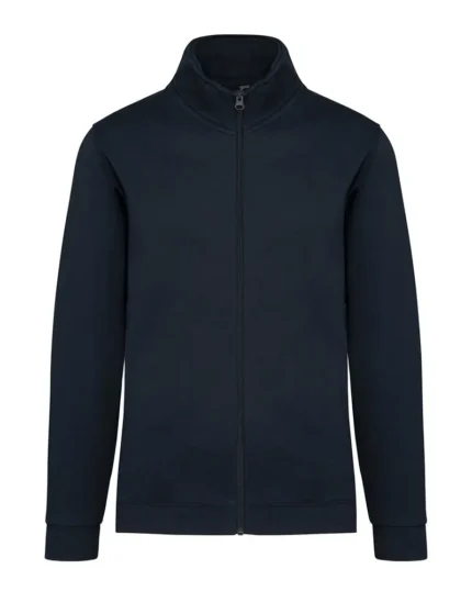 K472 - Felpa unisex Full zip Kariban. La giacca con zip indispensabile dell'abbigliamento maschile. In felpa garzata per un comfort ottimale. Stile moderno e polivalente.